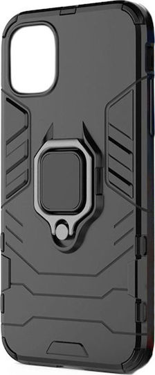 Ring Armor Tough Rugged Back Cover Πλαστικό Μαύρο (iPhone 12 Pro Max)