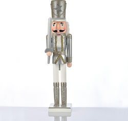 Aca Wooden Christmas Nutcracker 90cm Silver