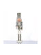 Aca Wooden Christmas Nutcracker 60cm Silver