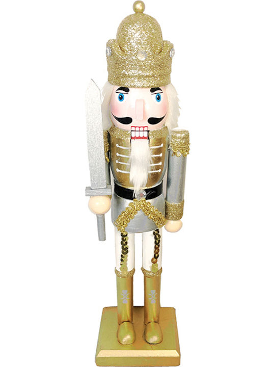 Aca Wooden Christmas Nutcracker 30cm Gold