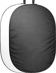 Walimex 2 in 1 Foldable Photography Backdrop Fabric 200x230cm. Black/White