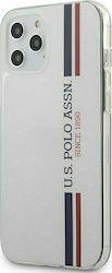 U.S. Polo Assn. Tricolor Pattern White (iPhone 12 Pro Max)