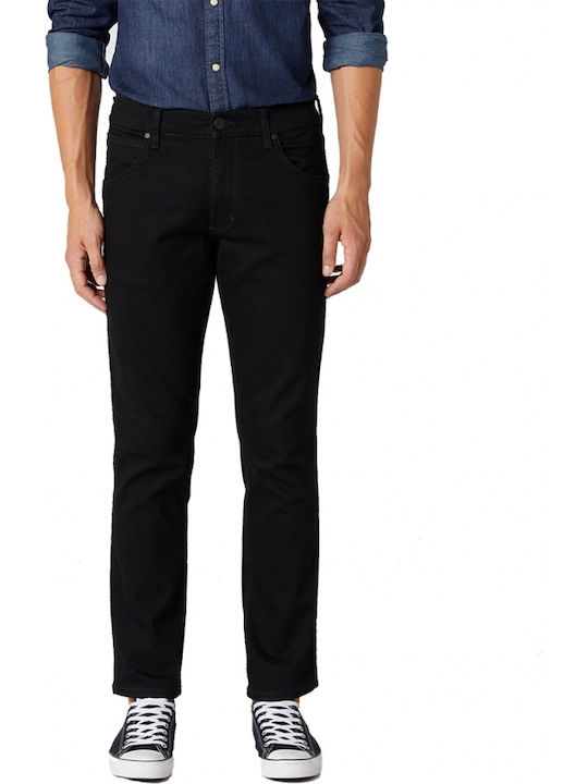 Greensboro Ανδρικό Παντελόνι Τζιν Ελαστικό Regular Straight Fit Μαύρο