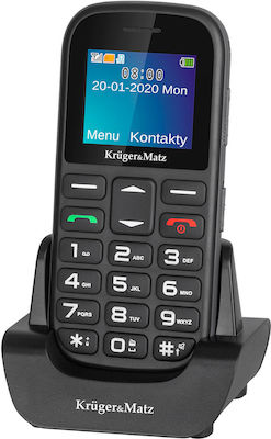 Kruger & Matz Simple 920 Dual SIM Κινητό με Μεγάλα Κουμπιά Μαύρο