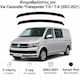 Heko Set of Windbreakers Front Car Dark Fime for Volkswagen Transporter 2D 2003 2pcs