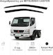 Heko Комплект Ветробрани Предни на камион Dark Fime за Mitsubishi Кантър 2D 2003 2бр