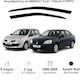Heko Set of Windbreakers Front Car Dark Fime for Renault Clio 2pcs