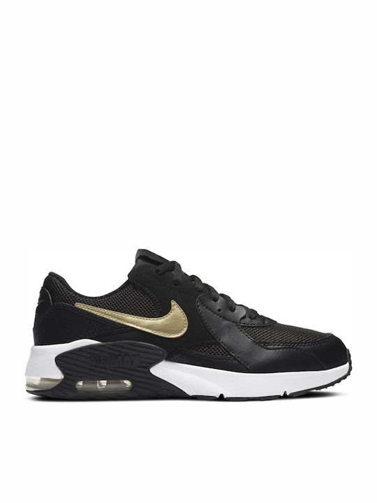Air Max Excee Kinder Sneakers Black / Metallic Gold Star / White