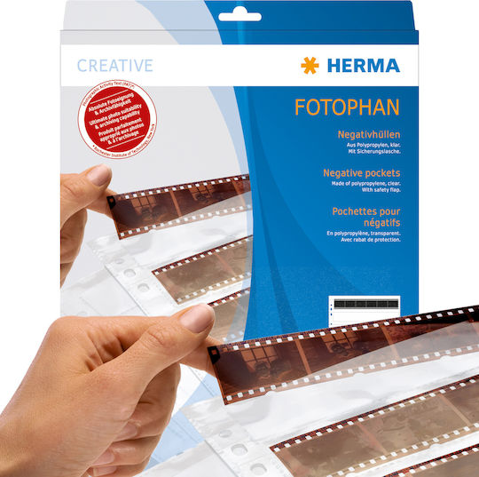 Herma Negative Pockets Transparent For 10x4 Negative Stripes Αξεσουάρ Φωτογραφικής Μηχανής