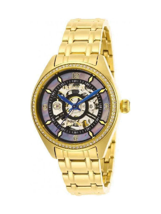Invicta Objet D Art 26356 Gold Skroutz.gr