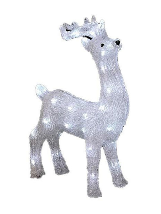 Beleuchtet Weihnachtliche Kunststoff Figur Rentier Höhe 45.5cm