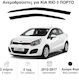 Heko Set deflectoare de vânt Dark Fime pentru Kia Rio 2buc