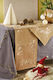 Whitegg Christmas Tablecloth Runner Fabric Beige L180xW40cm 1pcs