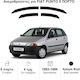 Heko Set of Windbreakers Front and Rear Car Dark Fime for Fiat Punto 4pcs