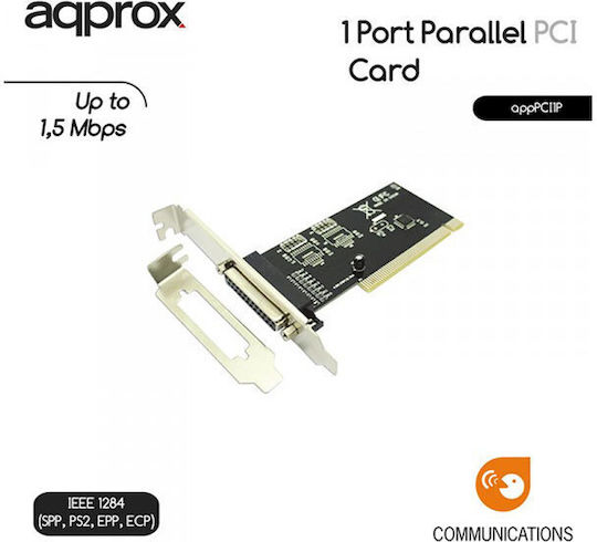 Approx Κάρτα PCI σε 1 θύρα DB25 Parallel