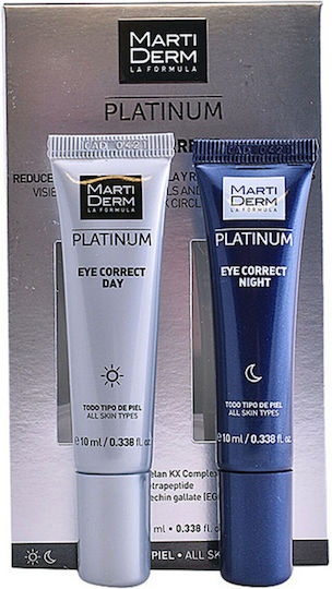 Martiderm Platinum Eye Correct Travel Set για Αντιγήρανση 2τμχ