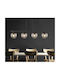 Globo Lighting Blama Pendant Light Black Rail for 4 Bulbs E27 90x15x120cm