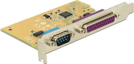 DeLock Κάρτα PCIe σε 2 θύρες DB25 Parallel / RS232 DB9 Serial