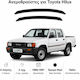 Heko Set of Windbreakers Front Car Dark Fime for Toyota Hilux 2pcs