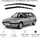 Heko Set of Windbreakers Front Car Dark Fime for Mazda 323 2pcs