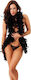 Rimba Amorable Flügel Boa 2m Sexy Πούπουλα Schwarz