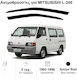 Heko Set of Windbreakers Front Car Dark Fime for Mitsubishi L300 2pcs