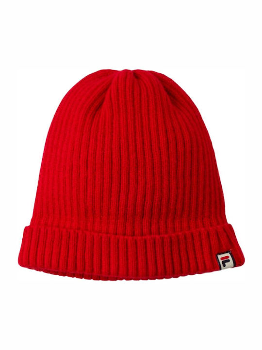 Fortwan Beanie Frauen Beanie mit Rippstrick in Rot Farbe