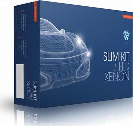 M-Tech Xenon Σετ Φωτισμού Αυτοκινήτου H4 35W 12V 6000K Ψυχρό Λευκό