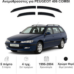 Heko Σετ Ανεμοθραύστες Μπροστινοί και Πίσω Σκούρο Φιμέ για Peugeot 406 4τμχ 26136 Heko Σετ Ανεμοθραύστες Μπροστινοί και Πίσω Σκούρο Φιμέ για Peugeot 406 4τμχ 26136