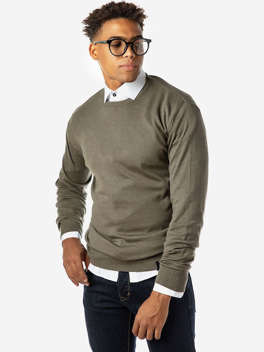 Brokers Jeans Men's Long Sleeve Sweater Khaki