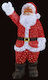 Illuminated Santa Claus Red 120cm