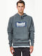 Basehit Men's Sweatshirt with Hood and Pockets Dark Grey