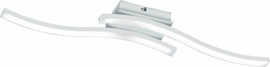 Trio Lighting Route Πλαφονιέρα Οροφής 56εκ. Λευκή με Ενσωματωμένο LED