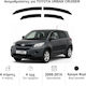 Heko Set of Windbreakers Front and Rear Car Dark Fime for Toyota Urban Cruiser 4pcs