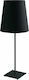 Fan Europe Elvis-L Metal Table Lamp for Socket E27 with Black Shade and Base