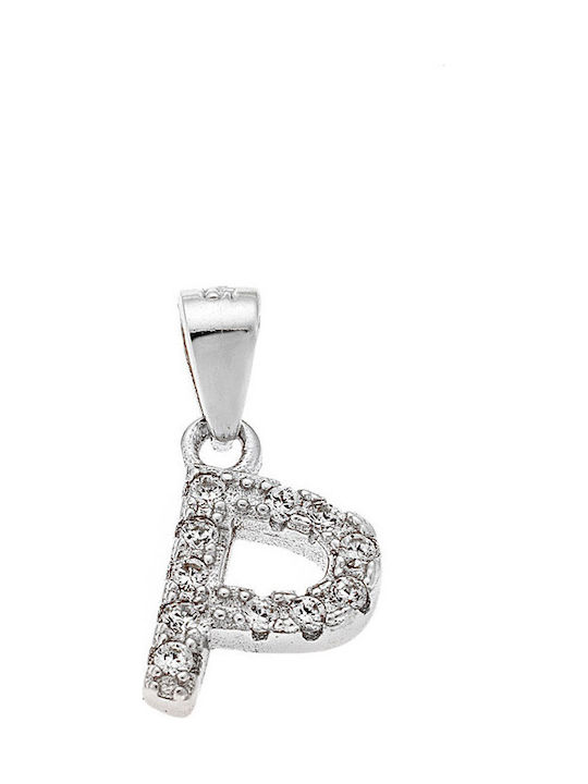 Senza Charm Monogramm aus Silber mit Zirkonia