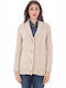 Fred Perry Women's Knitted Cardigan with Buttons Beige