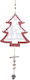 Christmas Decorative Wood Tree Red