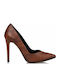 Envie Shoes Pointed Toe Tabac Brown Heels