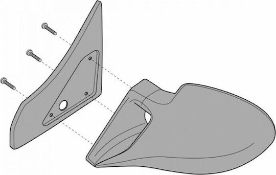 Lampa Βάσεις Καθρεπτών Αυτοκινήτου Volkswagen Passat 1996-2000 2τμχ