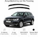 Heko Set of Windbreakers Front Car Dark Fime for Volkswagen Touareg 2pcs