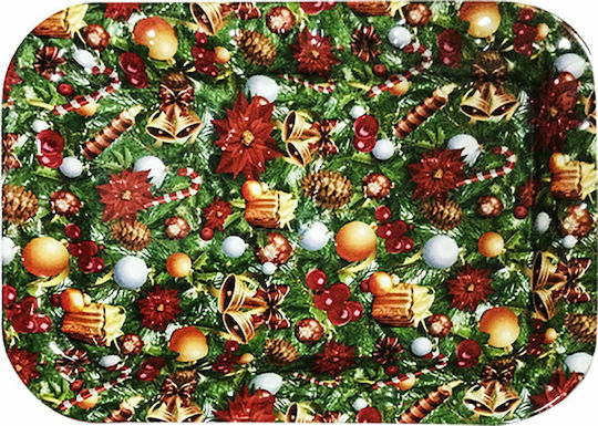 XMASfest 93-679 Christmas Tray L33xW23.5cm. (Μiscellaneous Designs/Colors)