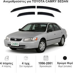 Heko Σετ Ανεμοθραύστες Μπροστινοί και Πίσω Σκούρο Φιμέ για Toyota Camry 4τμχ 29381 Heko Σετ Ανεμοθραύστες Μπροστινοί και Πίσω Σκούρο Φιμέ για Toyota Camry 4τμχ 29381
