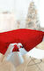 Saint Clair Christmas Decorated Tablecloth Fabric Red L220xW145cm 1pcs