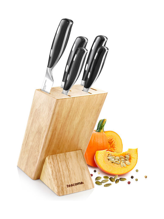 Tescoma Grand Chef Σετ Μαχαίρια με Βάση από Ανοξείδωτο Ατσάλι 5τμχ