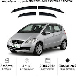 Heko Σετ Ανεμοθραύστες Μπροστινοί και Πίσω Σκούρο Φιμέ για Mercedes-Benz A Class 4τμχ 23241 Heko Σετ Ανεμοθραύστες Μπροστινοί και Πίσω Σκούρο Φιμέ για Mercedes-Benz A Class 4τμχ 23241