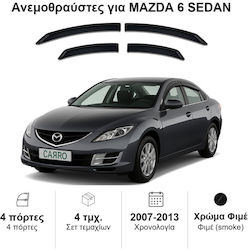 Heko Σετ Ανεμοθραύστες Μπροστινοί και Πίσω Σκούρο Φιμέ για Mazda 6 4D GH Sedan 2007 4τμχ 23146 Heko Σετ Ανεμοθραύστες Μπροστινοί και Πίσω Σκούρο Φιμέ για Mazda 6 4D GH Sedan 2007 4τμχ 23146