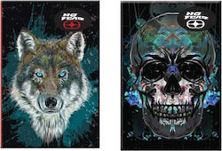 Back Me Up Notebook Ruled B5 40 Sheets Wolf 1pcs (Μiscellaneous Designs/Colors)