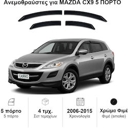 Heko Set Car Windbreakers Front and Back Dark Fime for Mazda CX-9 4 Pieces Heko Set Car Windbreakers Front and Back Dark Fime for Mazda CX-9 4 Pieces