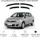 Heko Комплект Ветробрани Dark Fime за Nissan Tiida 4бр